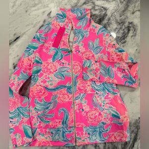 Lilly Pulitzer Pink and Blue Zip-Up Jacket